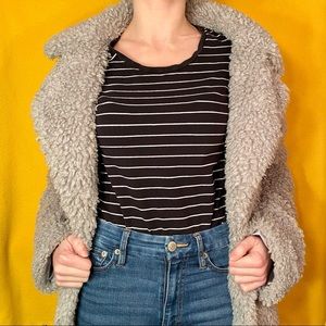 H&M Divided Scoop Neck Stripped T-Shirt